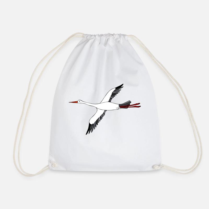 Storch - Turnbeutel - Weiß