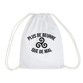 Plus de beurre que de mal - Sac de sport léger - blanc - Devant