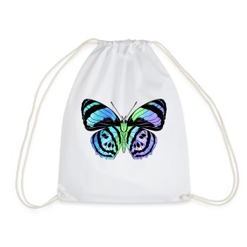 papillon papillon animal coloré couleur - Sac de sport léger - blanc - Devant