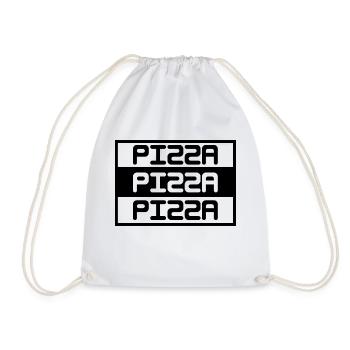 pizza - Turnbeutel - Weiß - Vorne