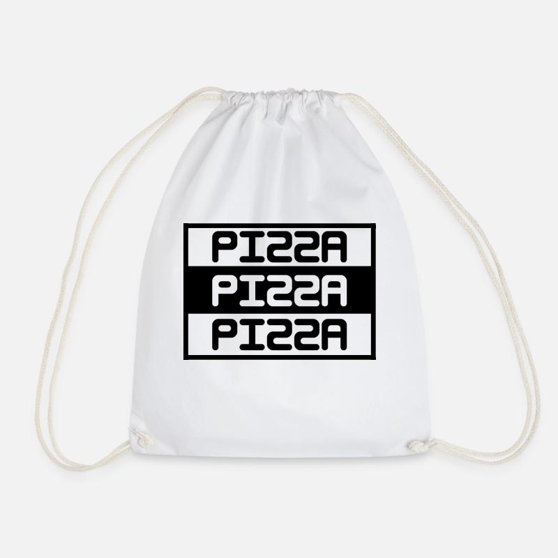 pizza - Turnbeutel - Weiß