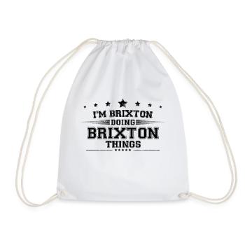 Je suis Brixton en train de faire des choses Brixton - Sac de sport léger - blanc - Devant