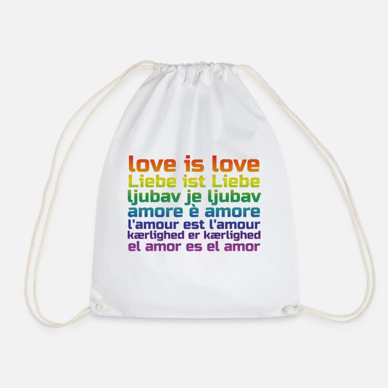 love is love - Turnbeutel - Weiß