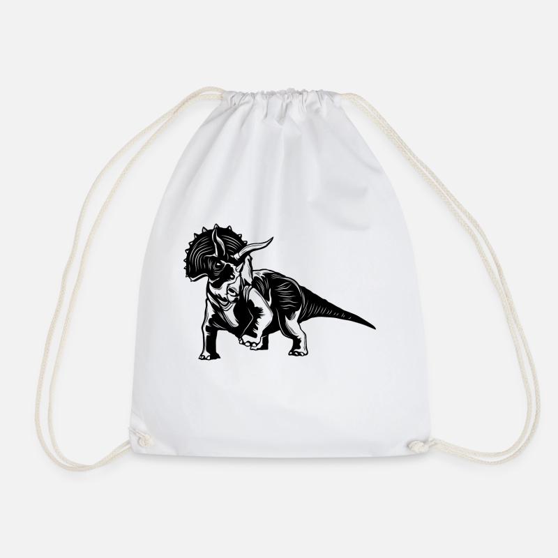Triceratops Dinosaurier - Turnbeutel - Weiß