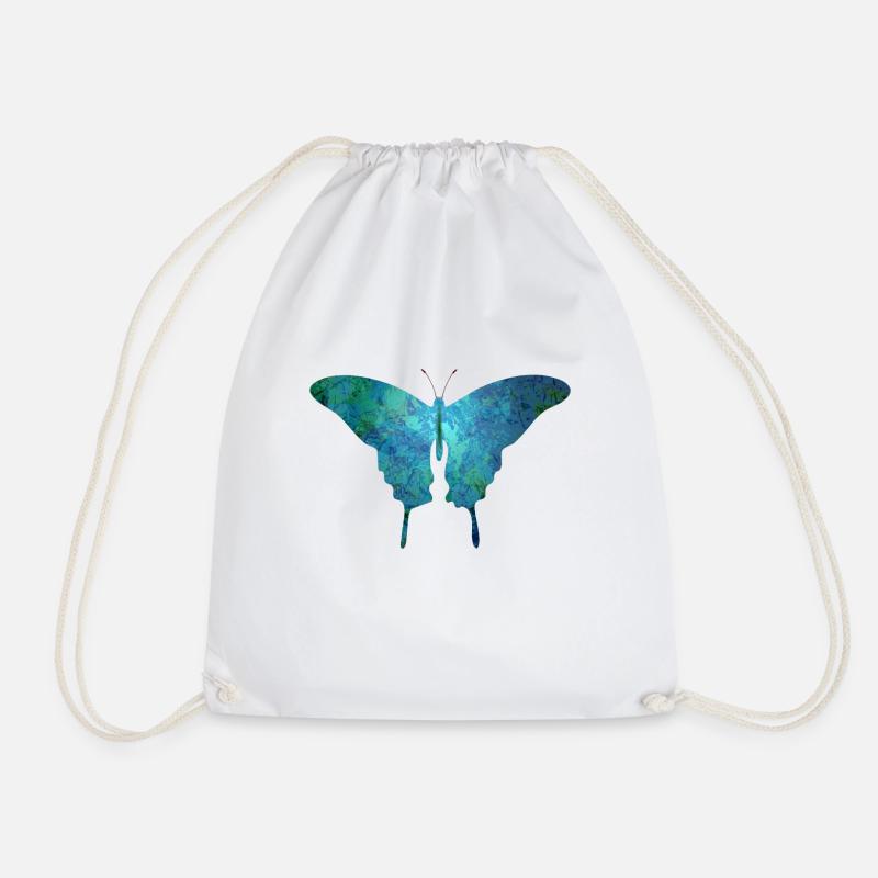 Schmetterling - Turnbeutel - Weiß