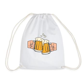 Bier - Turnbeutel - Weiß - Vorne