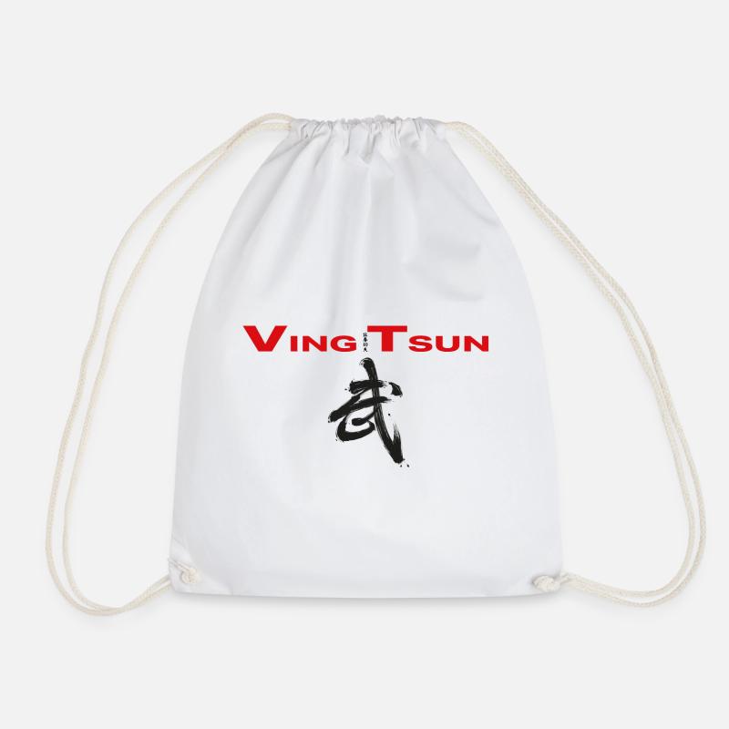 ving tsun kung fu chinesisch rot schwarz - Turnbeutel - Weiß