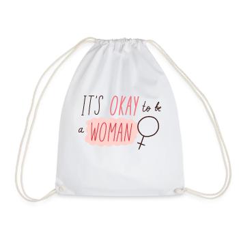 It Ok to be a Women - Sac de sport léger - blanc - Devant