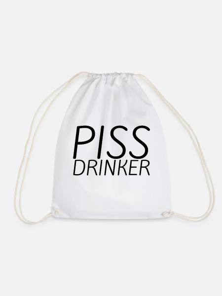 Piss Drinker 23 - Turnbeutel - Weiß
