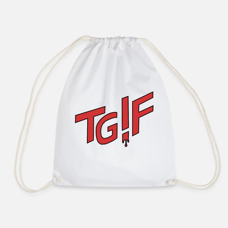 TGIF - Turnbeutel - Weiß