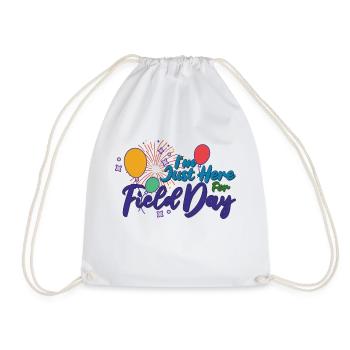 Je suis juste ici pour le jour 29 sur le terrain - Sac de sport léger - blanc - Devant