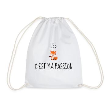 Les Renards c'est ma passion - Sac de sport léger - blanc - Devant