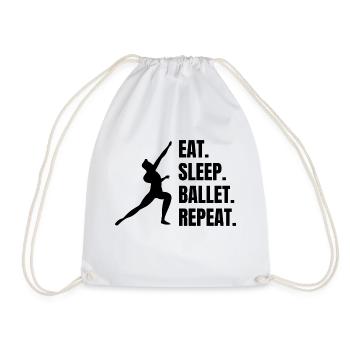 Ballet Dancer Dance Class Gift Dance Ballerina - Drawstring Bag - white - Front