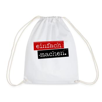 einfach machen. - Turnbeutel - Weiß - Vorne