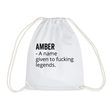 Amber un nom donné à Fucking Legends - Sac de sport léger - blanc - Devant