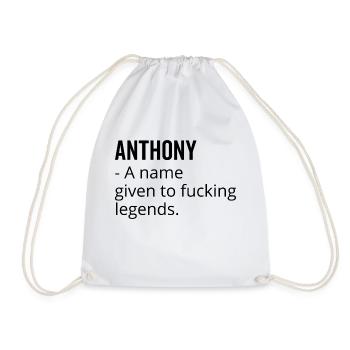 Anthony ein Name für verdammte Legenden - Turnbeutel - Weiß - Vorne