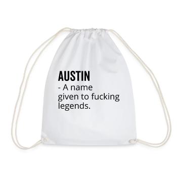 Austin ein Name für verdammte Legenden - Turnbeutel - Weiß - Vorne