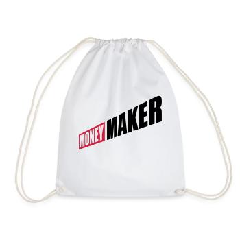 Entrepreneur Money Maker Logo - Drawstring Bag - white - Front