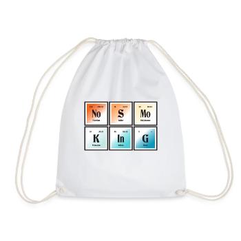 28 NoSmoking3 Sc - Drawstring Bag - white - Front