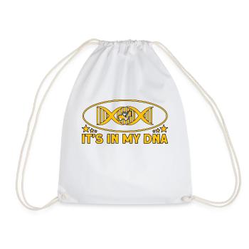 Forklift driver It's in my dna gift - Drawstring Bag - white - Front