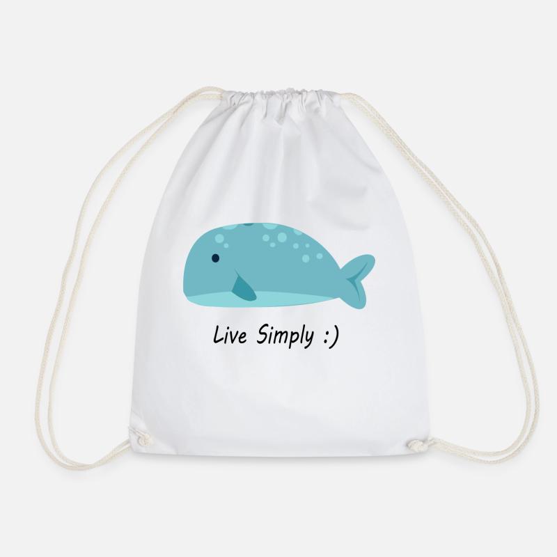 Vivez simplement - Sac de sport léger - blanc