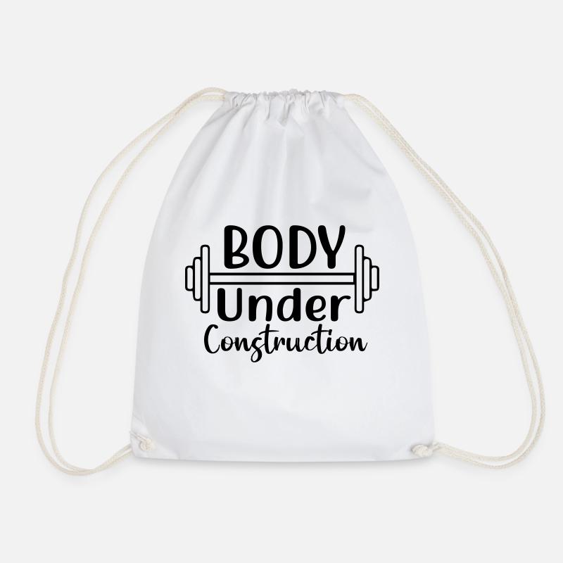 Body Under Construction 01 - Turnbeutel - Weiß