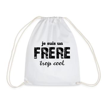 je suis un frère trop cool - Sac de sport léger - blanc - Devant