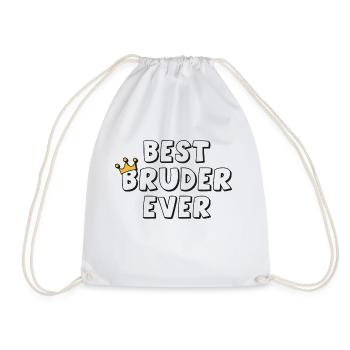 Best Brother Ever - Drawstring Bag - white - Front