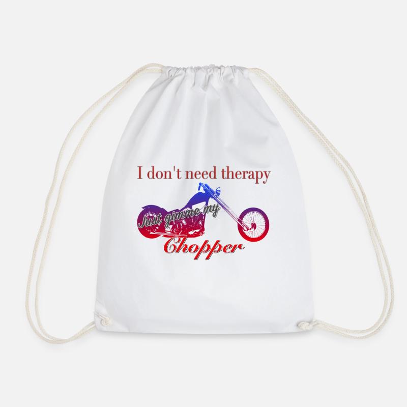 Eigentherapie Chopper - Turnbeutel - Weiß