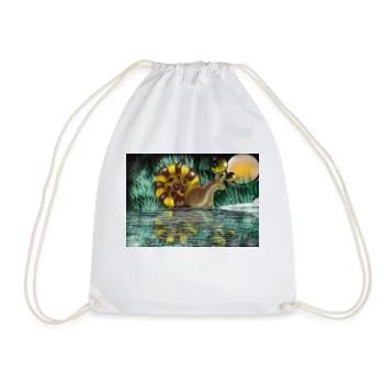 escargot - Sac de sport léger - blanc - Devant