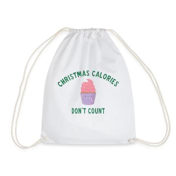 Christmas calories don't count - Sac de sport léger - blanc - Devant