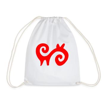 Afrikanisches Symbol, Energie - Turnbeutel - Weiß - Vorne