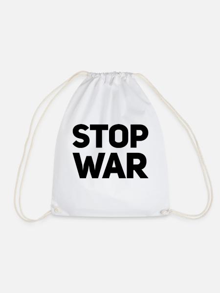 Stop War - Turnbeutel - Weiß