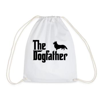 Corgi Dogfather Dog Lover Godfather Style - Sac de sport léger - blanc - Devant