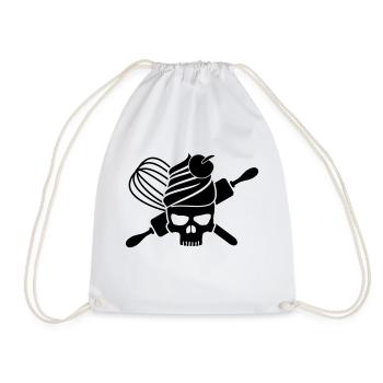 Cupcake skull - Turnbeutel - Weiß - Vorne