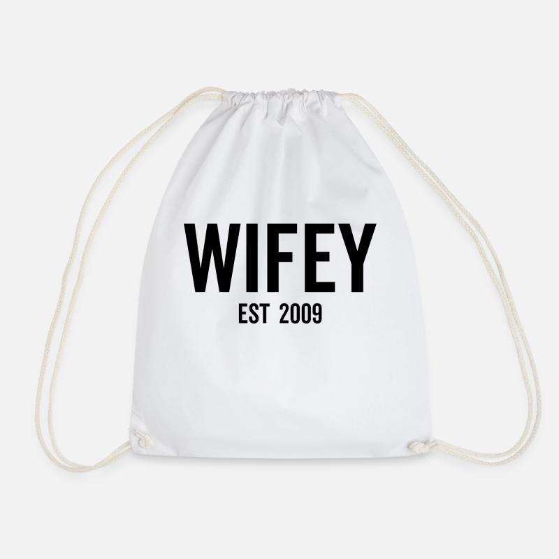 Wifey Est 2009 - Turnbeutel - Weiß