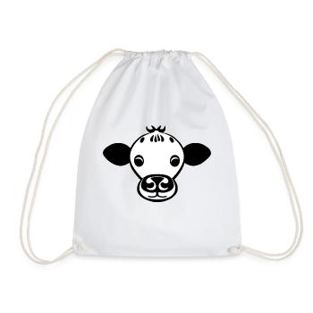 vache animal mignon animaux de la ferme drôles vaches nouveau 8 - Sac de sport léger - blanc - Devant