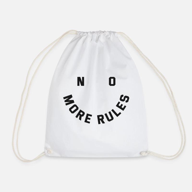 no more rules - Turnbeutel - Weiß