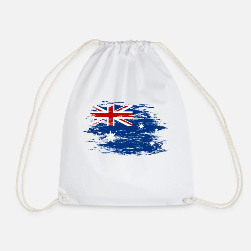 Australien Flagge used - Turnbeutel - Weiß
