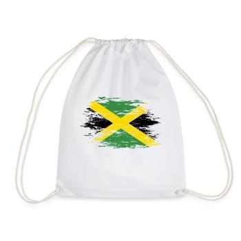 Drapeau de la Jamaïque utilisé - Sac de sport léger - blanc - Devant