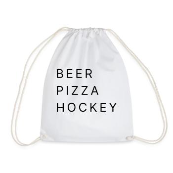BIÈRE PIZZA HOCKEY - Sac de sport léger - blanc - Devant