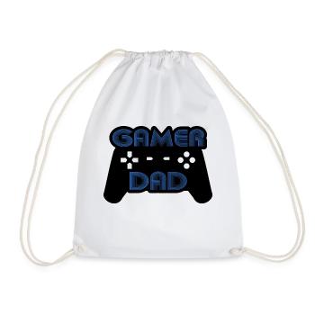 Gamer dad - Drawstring Bag - white - Front