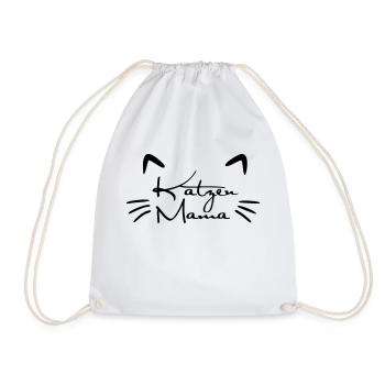Katzen Mama - Turnbeutel - Weiß - Vorne