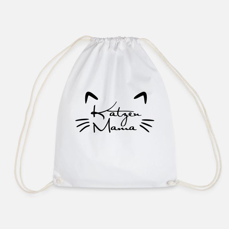 Katzen Mama - Turnbeutel - Weiß