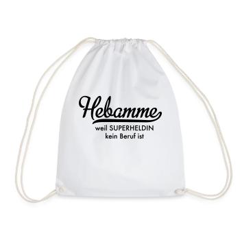 Hebamme - Turnbeutel - Weiß - Vorne