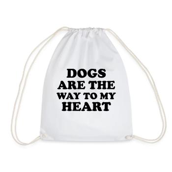 Dog Hund - Drawstring Bag - white - Front