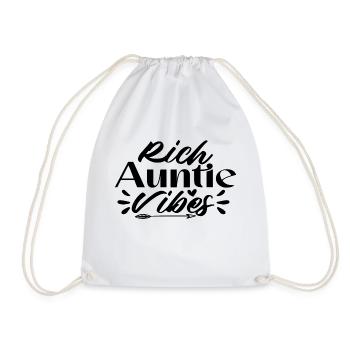 Rich Auntie Vibes - Turnbeutel - Weiß - Vorne