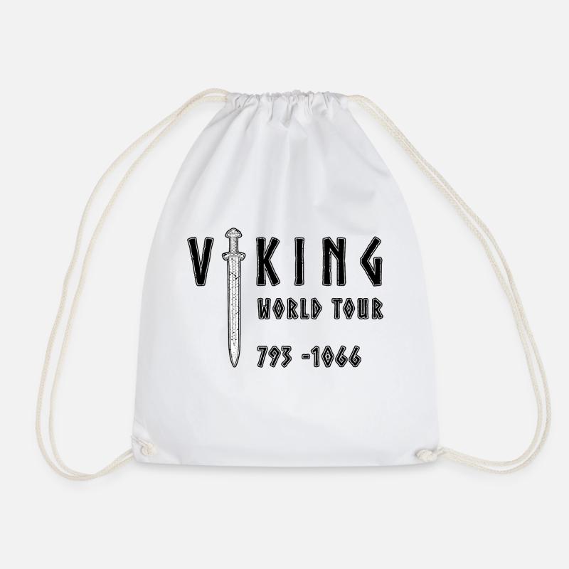 Viking World tour - Drawstring Bag - white