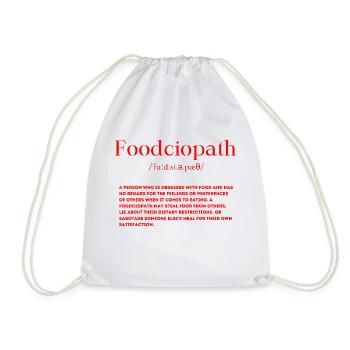 Foodciopath Definition - Drawstring Bag - white - Front