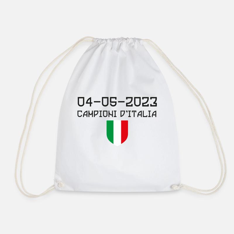 04-05-2023 Napoli Campione D'Italia - Turnbeutel - Weiß